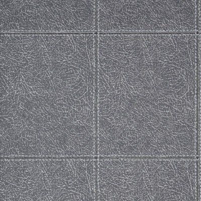 Fine Decor Camden Stitch Charcoal Wallpaper FD42993