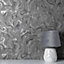 Fine Decor Distinctive Marble Charcoal/Grey Metallic Washable Wallpaper FD43057