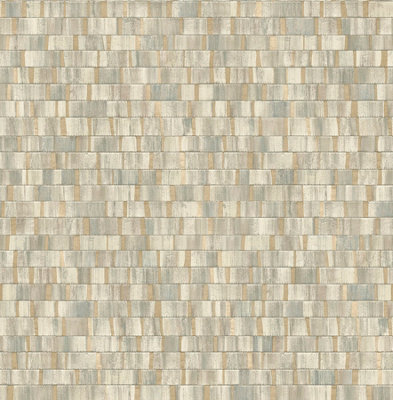Fine Decor FD24959 Small Metallic Wood Wallpaper, Dark Green