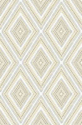 Fine Decor FD26014 Zaya Wallpaper, Yellow/Grey
