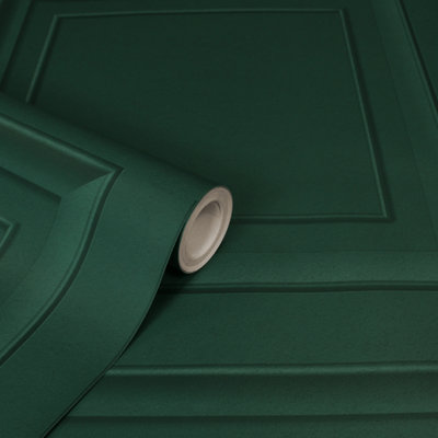 Fine Decor FD43469 Distinctive Square Panel, Emerald