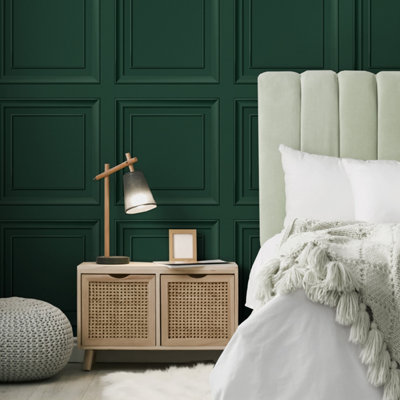 Fine Decor FD43469 Distinctive Square Panel, Emerald