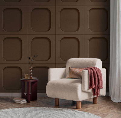 Fine Decor FD43980 Sloane Panel, Chestnut