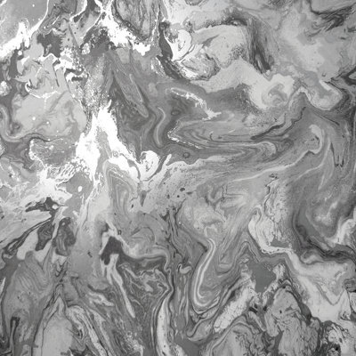 Fine Decor Metallic Marble Charcoal Luxury Wallpaper