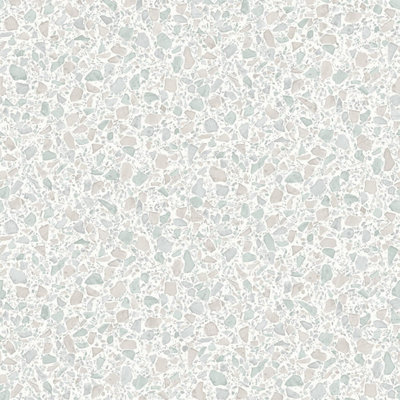 Fine Decor Terrazzo Blue Wallpaper Metallic Effect Textured Paste The Wall