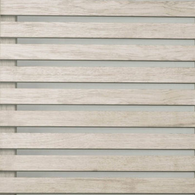 Fine Decor Wooden Slats Realistic 3D Effect Grey / Beige Wallpaper FD42997