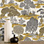 Fine Decor Zen Toile Ochre Wallpaper