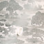 Fine Decor Zen Toile Silver Wallpaper