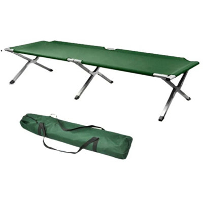 Finetree Heavy Duty Waterproof Outdoor Folding Camping Bed Portable Camp with Carry Bag - Green
