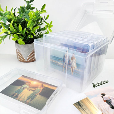 Finetree Photo Storage Box 600 6 x 4 Picture Album Organizer Photograph ...