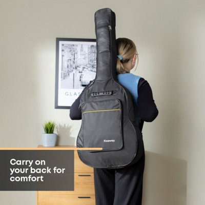 Étui Guitare Oxford Imperméable - Transport Acoustique/électrique - Poche Accessoires - Noir, 106x43 Cm