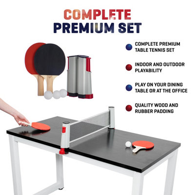 FiNeWaY Portable Table Tennis Set indoor Outdoor Kit with