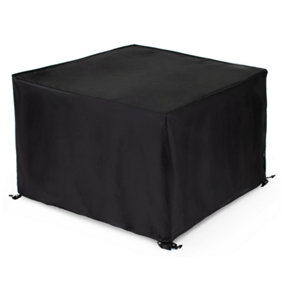 FINEWAY Rattan Waterproof Cube Cover - Black