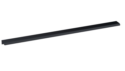 Finger Pull Handle, 500mm (320mm Centres) - Matt Black