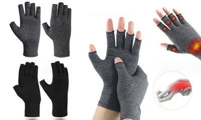 Fingerless Compression Pressure Gloves - 4