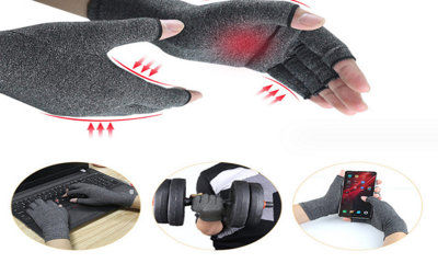 Fingerless Compression Pressure Gloves - 5