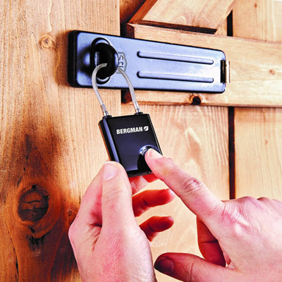 Fingerprint Padlock - Keyless Steel Security Smart Lock with USB ...