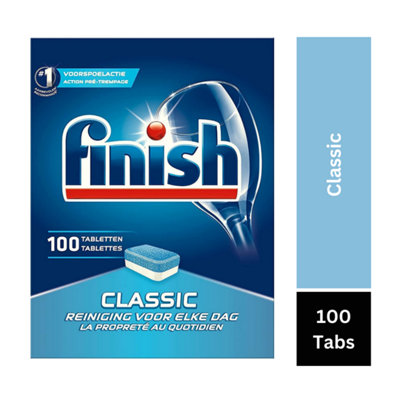 Finish Classic Dishwasher Tablets Powerful Clean 100 Tablets