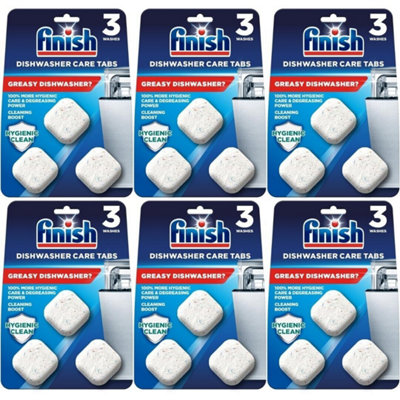 Finish Dishwasher Cleaner 3 Tablets x 6