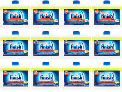 Finish Dishwasher Cleaner Lemon Sparkle 250ml (Pack of 12)