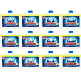 Finish Dishwasher Cleaner Lemon Sparkle 250ml (Pack of 12)