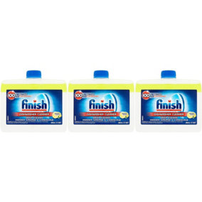Finish Dishwasher Cleaner Lemon Sparkle 250ml (Pack of 3)