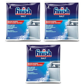 Finish Dishwasher Salt 1kg Pack of 3