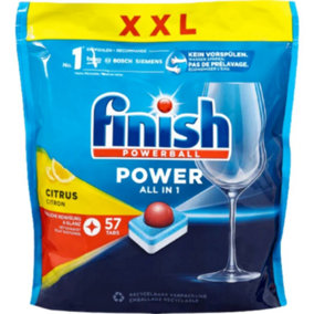 Finish Powerball All in 1 Max All-in-1 Dishwasher Tablets - Lemon - 57 Tablets