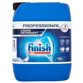 Finish Professional Liquid Detergent 10L Hygienically Clean 1-5 min Washcycles