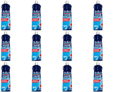 Finish Rinse Aid for Shinier and Drier Dishes Original 800ML (Pack of 12)