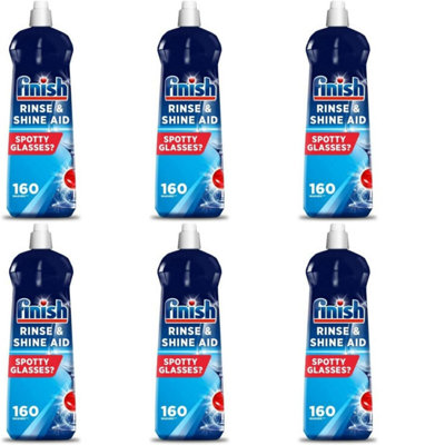 Finish Rinse Aid for Shinier and Drier Dishes Original 800ML (Pack of 6)