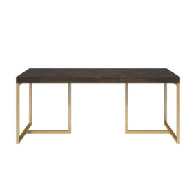 Fino Coffee Table with Gold Metal Legs