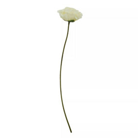 Fiori 64cm Poppy Stem Cream Flower Artificial Plant Foliage