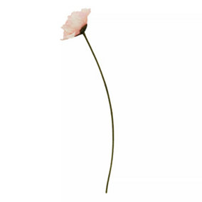 Fiori 64cm Poppy Stem Light Pink Flower Artificial Plant Foliage