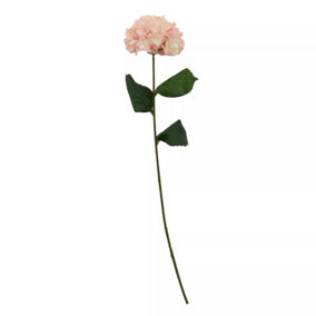Fiori 74cm Hydrangea Stem Pink Flower Artificial Plant Foliage