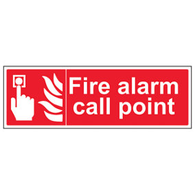Fire Alarm Call Point Equipment Sign - Glow in the Dark - 450x150mm (x3)