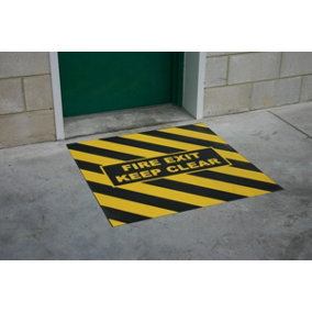 Fire Exit Markers by Slips Away -  1 metre x 1 metre