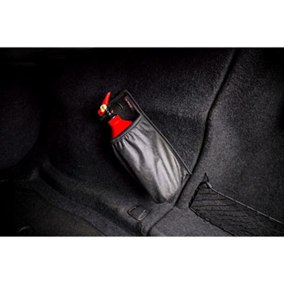 Fire Extinguisher Holder Only Universal Car Fire Extinguisher Cover Bag, Easy Install with Hook and Loop Self Fastener
