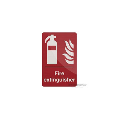 Fire Extinguisher Sign - 200 x 300mm Self-Adhesive