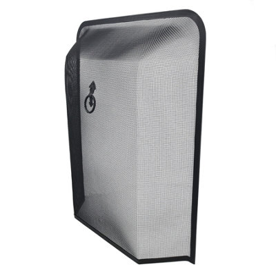 Fire Guard Black Spark Guard Freestanding Fireside Fine Mesh Protector ...