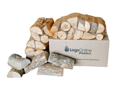 Fire Guru Kiln Dried Ash Firewood Logs 20kg Box