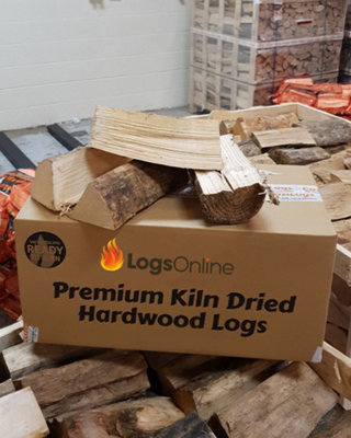 Fire Guru Kiln Dried Ash Firewood Logs 20kg Box