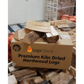 Fire Guru Kiln Dried Oak Firewood Logs Box 40kg