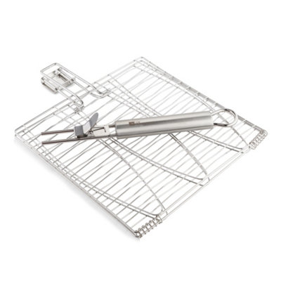 Fire Mountain BBQ Fish Grill Rack, Stainless Steel