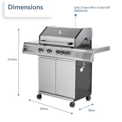 Fire Mountain Premier Plus 4 Burner Gas Barbecue