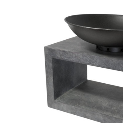 Fire Pit / Fire bowl/ Outdoor heating & Rectangle Console Cement H52Cm ...