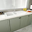 Fireclay Ceramic 1.5 Bowl Kitchen Sink & Grooved Drainer (Waste Sold Separately) - White - 1010mm - Balterley