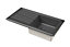 Fireclay Ceramic Single Bowl Kitchen Sink & Grooved Drainer (Waste Sold Separately) - 1010mm - Soft Black - Balterley