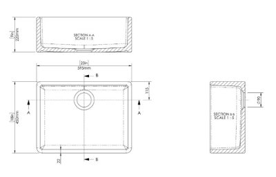 Fireclay Kitchen Bundle - Single Bowl Butler Sink, Strainer Waste & Mono Lever Handle Tap, 595mm - Brushed Brass - Balterley