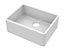 Fireclay Single Bowl Butler Sink - No Overflow, No Tap Hole - 595mm